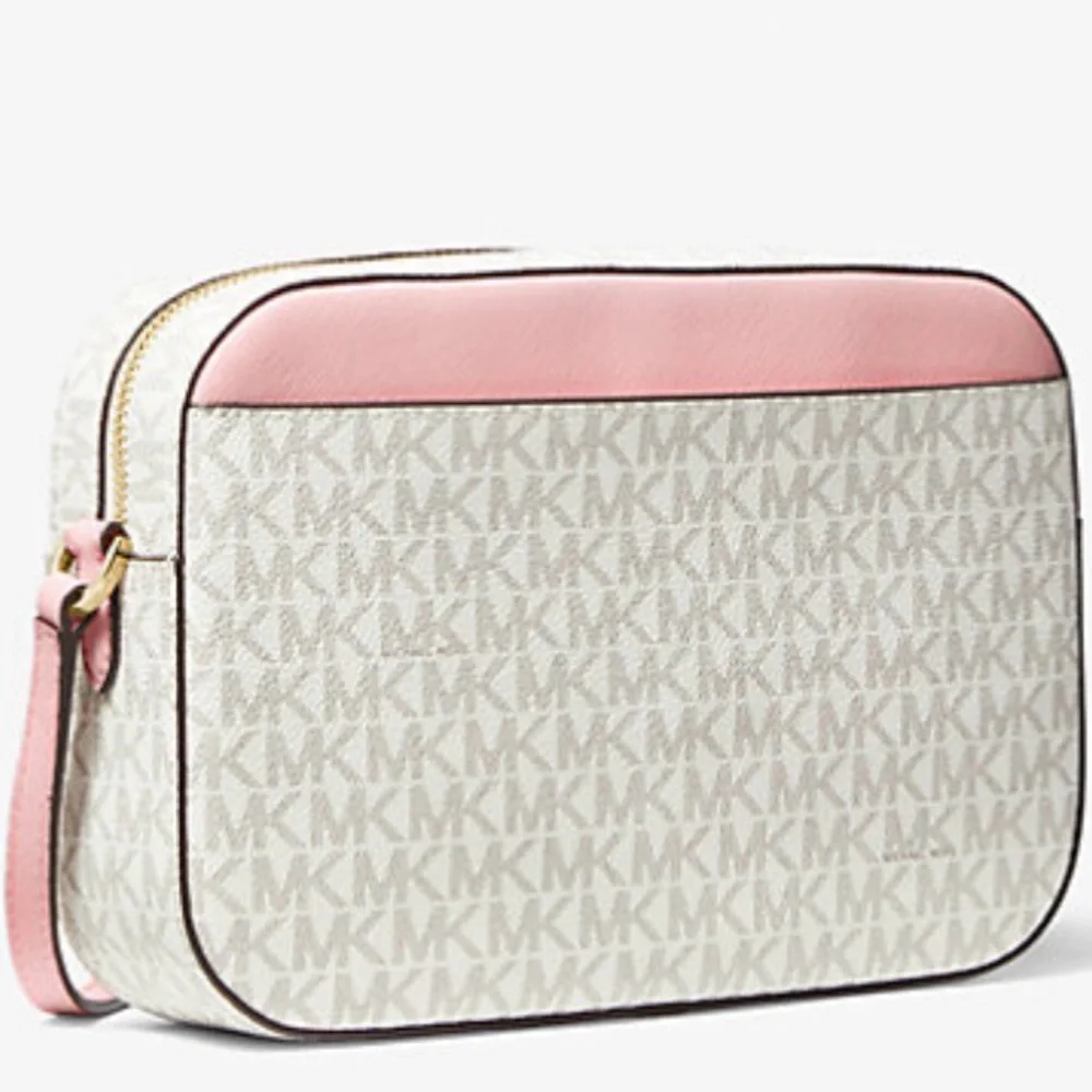 NWT MICHAEL KORS OUTLET Jet Set Large Logo Crossbody Bag